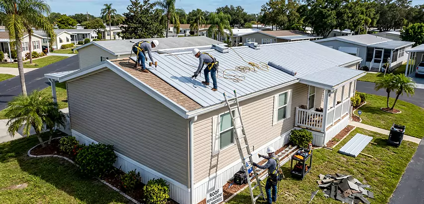 Mobile Home Metal Roof Replacement in Cambridge